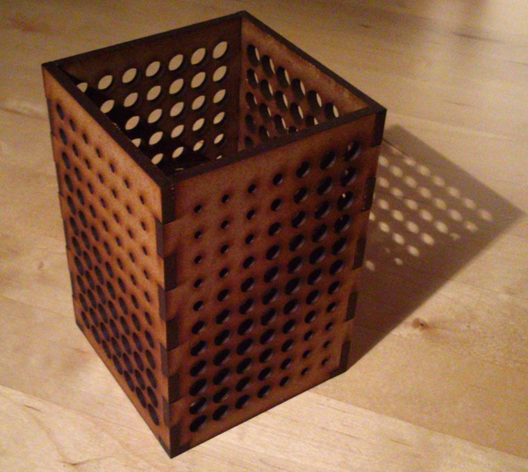 Laser Cut Tealight Holder SVG File Free Download - 3axis.co - 3D model önizlemesi