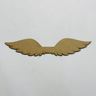 Laser Cut Angel Wings Wood Shape For Craft Free Vector