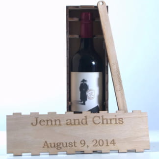 Laser Cut Wedding Ceremony Wine Box DXF File