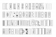 Door Designs DXF File