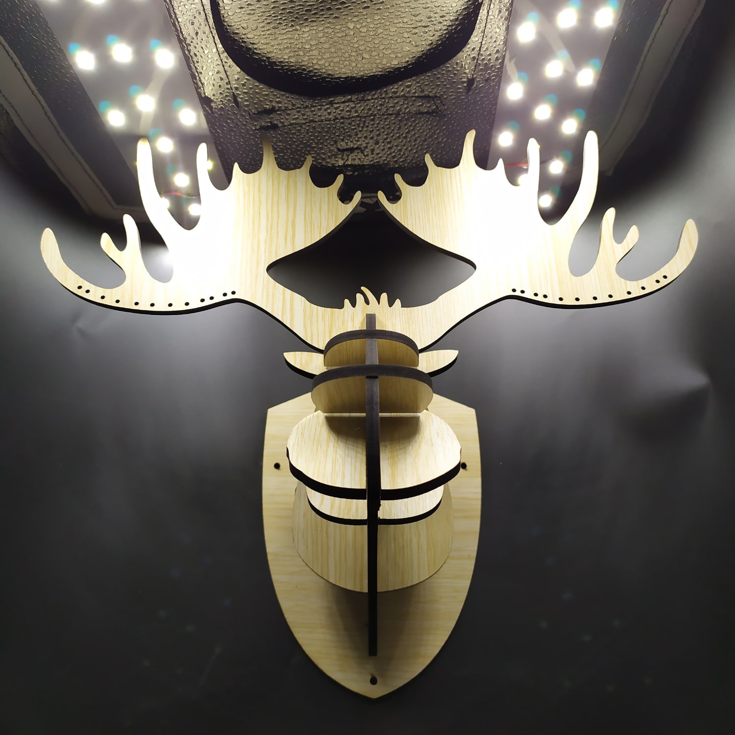 Laser Cut Moose Head 3D Puzzle Moose Head Wall Decor SVG File