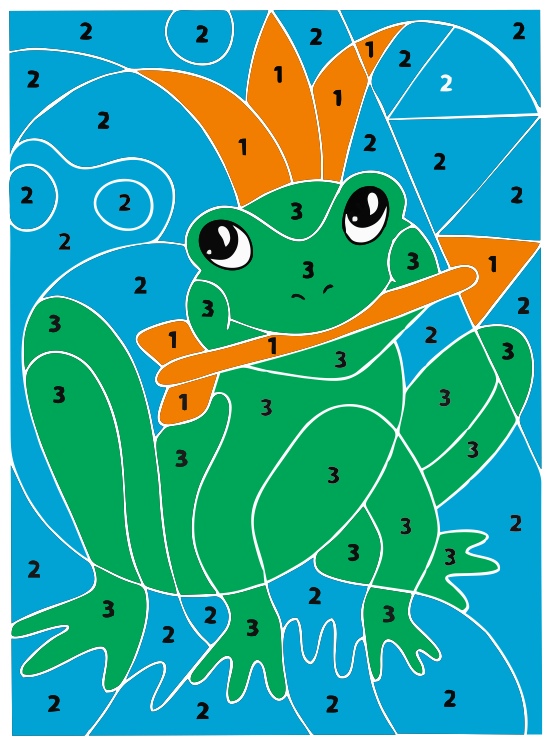 Laser Cut Frog Color By Number Puzzle For Kids Free Vector cdr Download ...