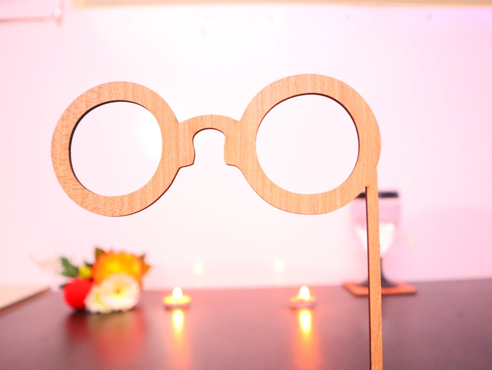 Laser Cut Party Wear Glasses Funny Glasses DXF File