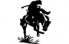 Rodeo Silhouette 1 dxf File
