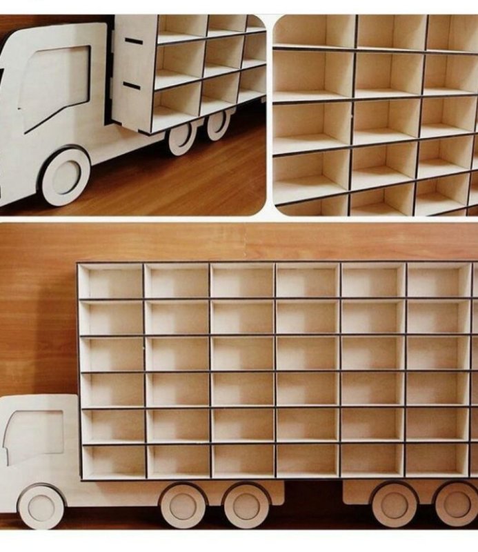 Laser Cut Truck Shelf For Cars Free Vector Download - 3axis.co - 3D model önizlemesi