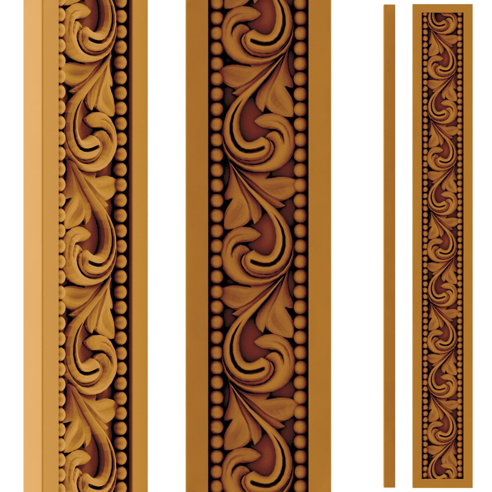 Wood carving pattern  Download Vector