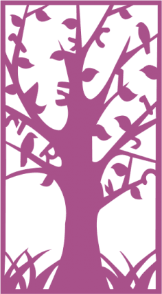 Tree Without Leaves Silhouette Free Vector