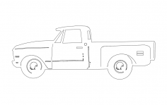 69 chev truck dxf File