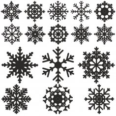 Snowflake vector Free Vector