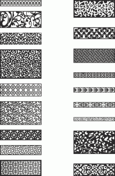 Fence Privacy Screen Collection Free Vector