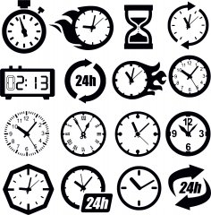 Clock Cdr Maket Dlya Lazernoy Rezki Free Vector