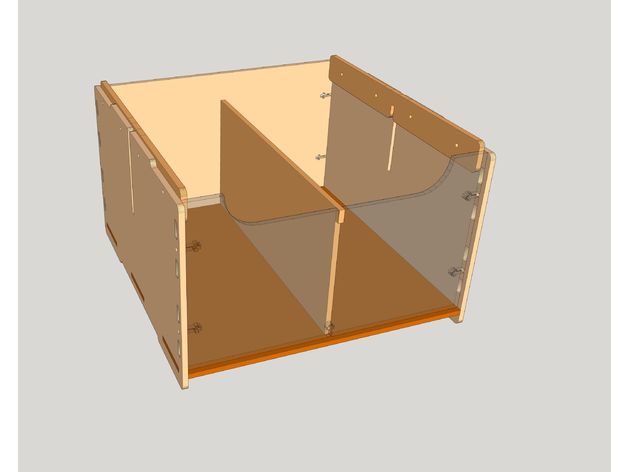Laser Cut Stackable Box For Lego DXF File