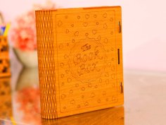 Laser Cut Book Box Free Vector