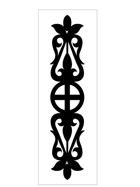 Wooden Floral Pattern SVG File