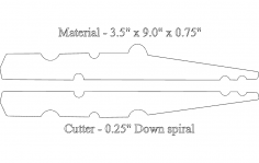 8 Inch Clothes Pin dxf file