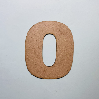 Laser Cut Wood Number 0 Cutout Number Zero Shape Free Vector