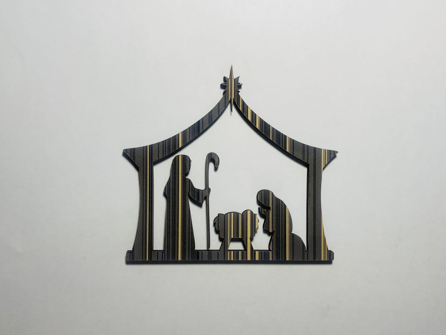 Laser Cut Nativity Scene Wood Cutout SVG DXF CDR AI PDF Free Download