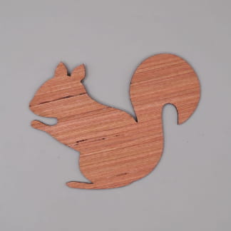 Laser Cut Squirrel Wood Cutout Shape Free Vector
