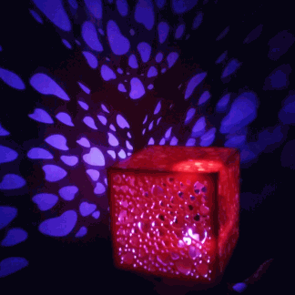 Laser Cut Cube Heart Night Light DXF File