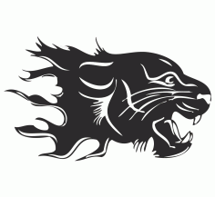 Panther Sticker Free Vector