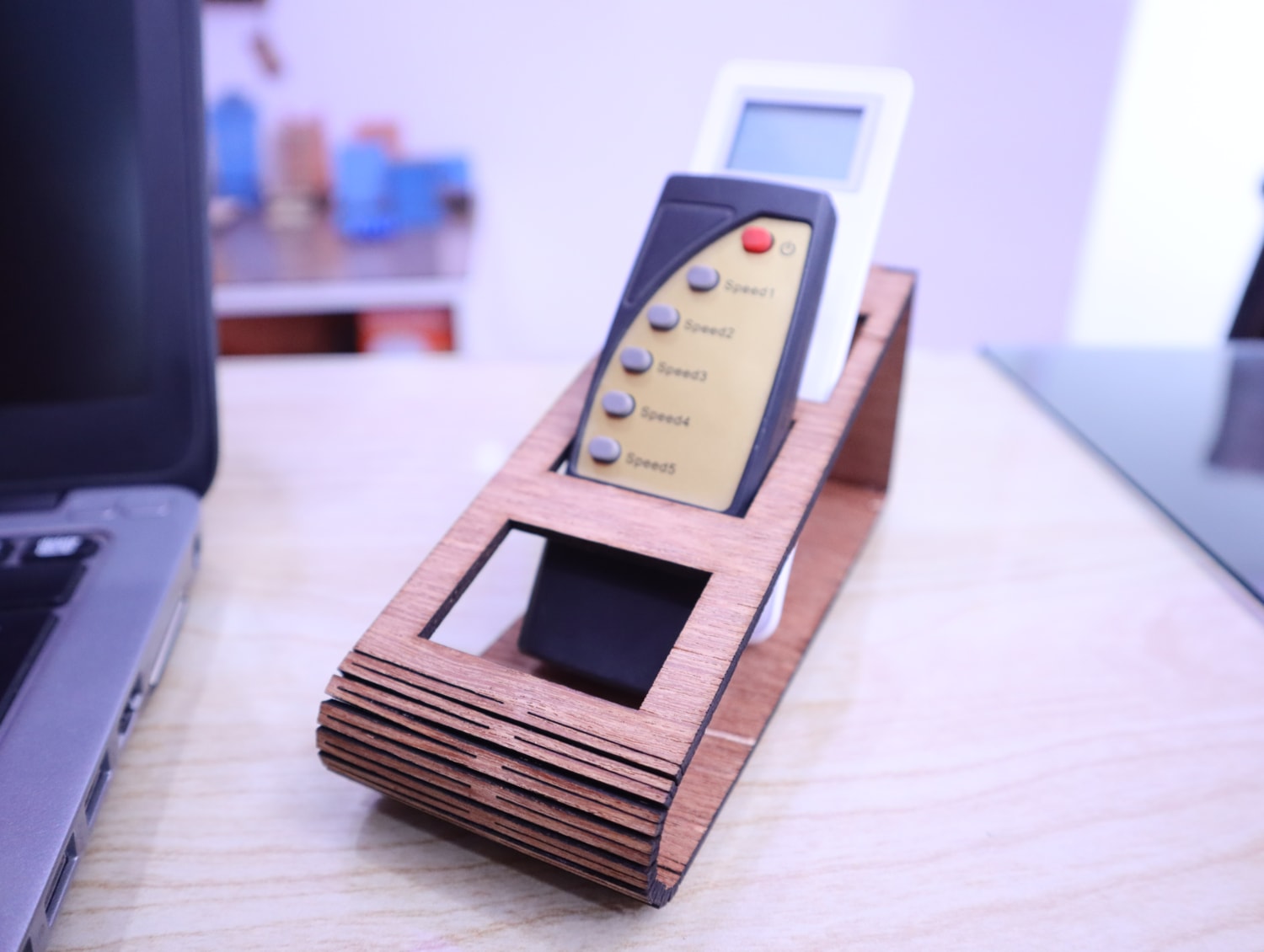 Laser Cut Remote Control Stand Remote Holder 3mm Free Vector