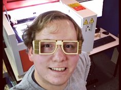 Laser Cut Wooden Eyeglasses SVG File