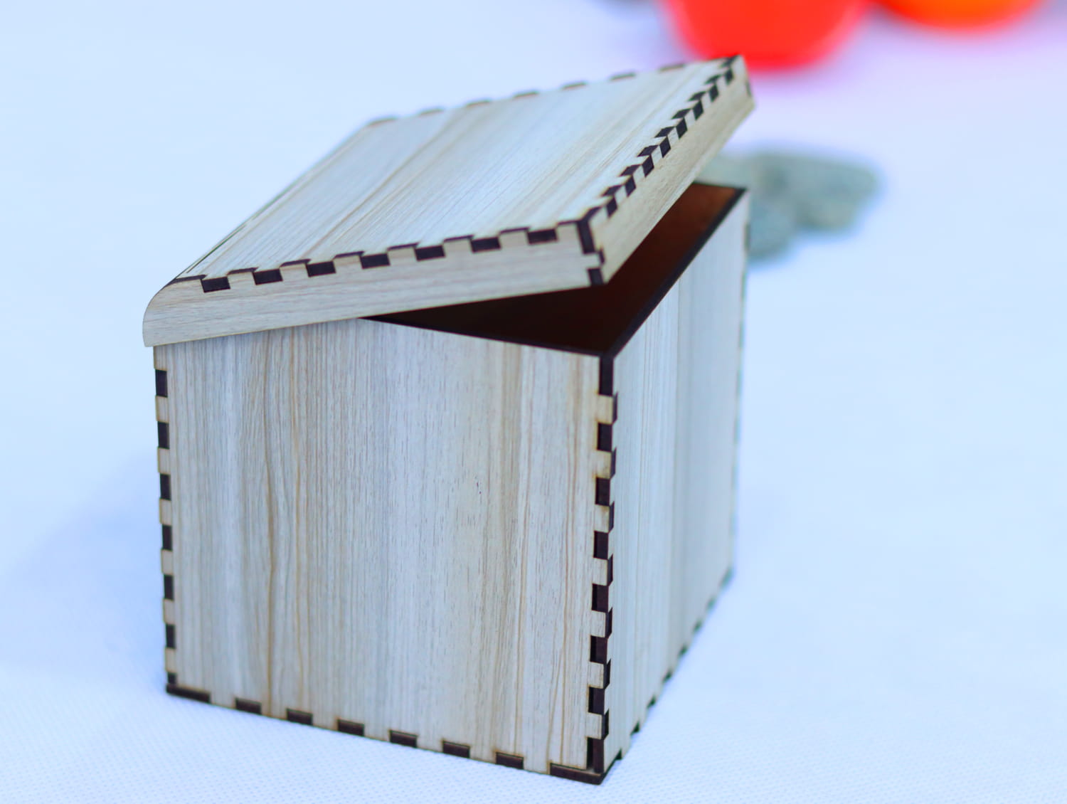 Laser Cut Wooden Gift Box With Lid 3mm Free Vector