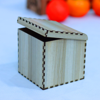 Laser Cut Wooden Gift Box With Lid 3mm Free Vector