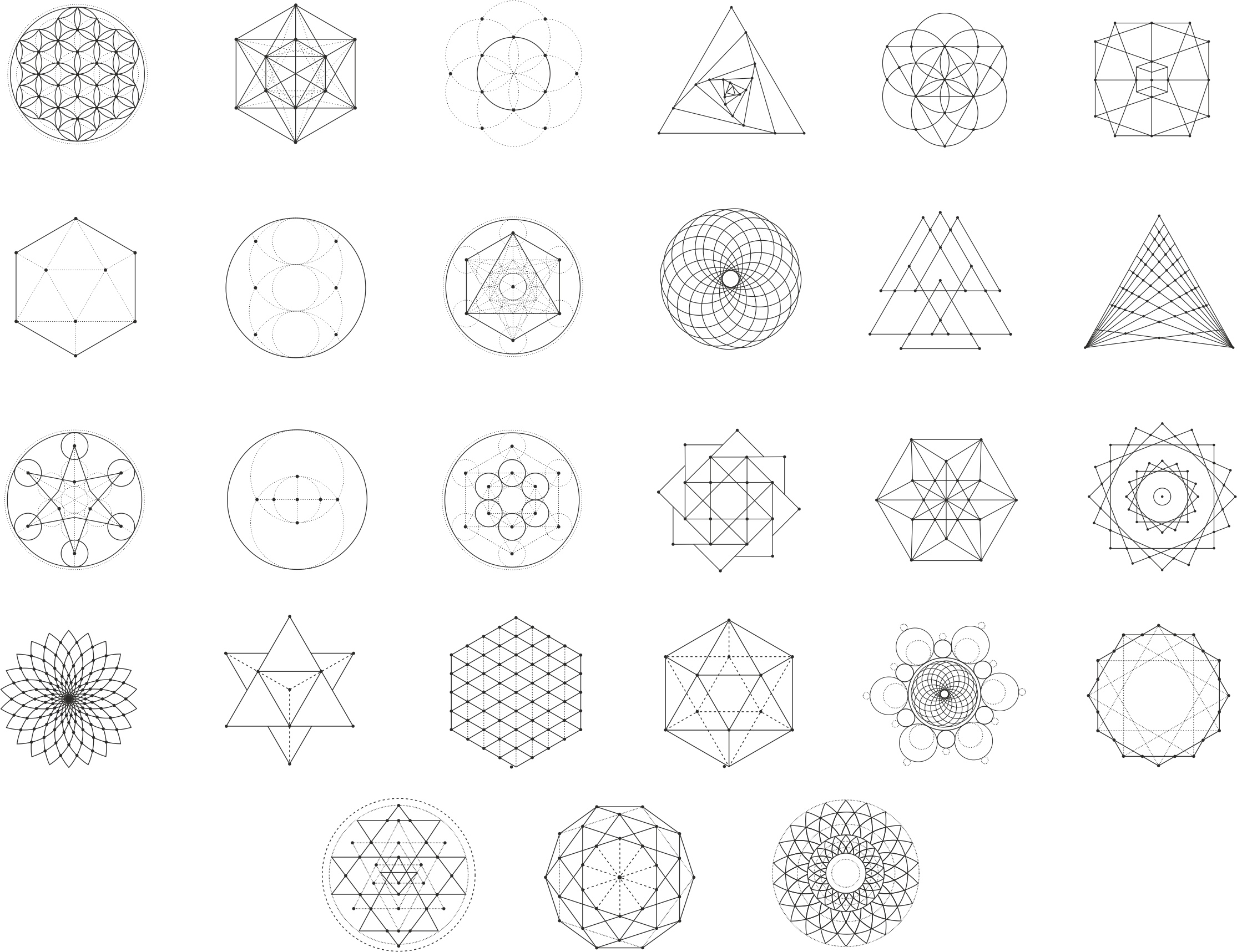 sacred geometry drawing