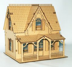 House Laser Cut Free Vector