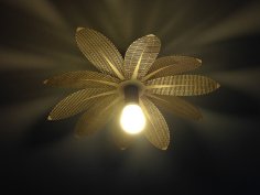 Flower Laser Lamp Free Vector