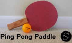 Ping Pong Paddle Blade dxf File