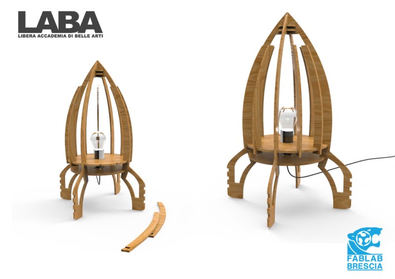 Laser Cut Space Dream Lamp Free Vector Download - 3axis.co - 3D model önizlemesi