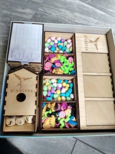 Laser Cut Wingspan Boardgame Organizer SVG File