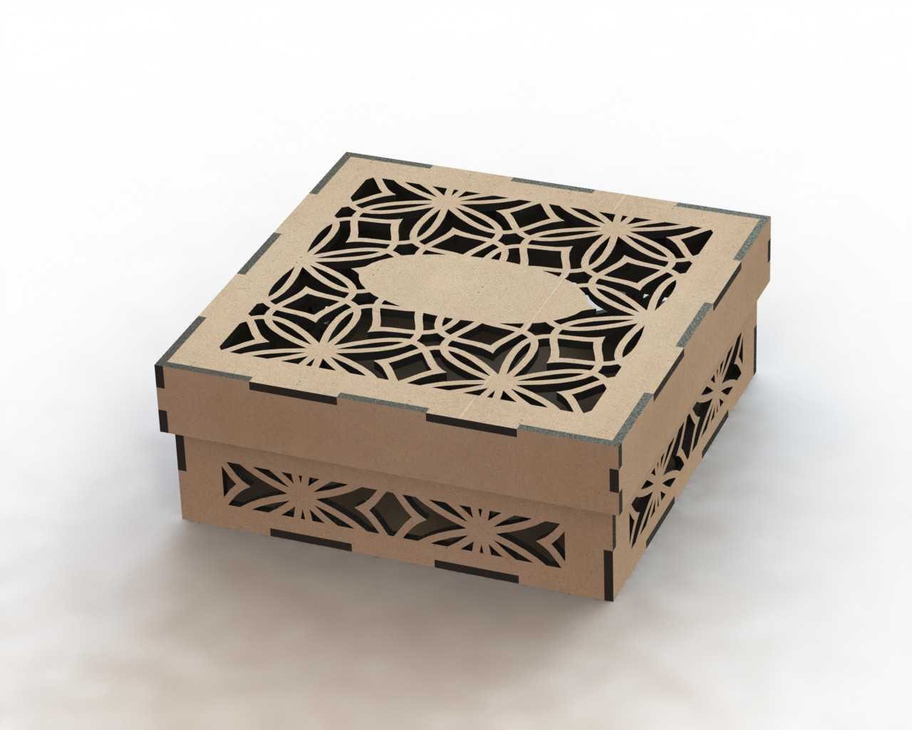 Laser Cut Box Template DXF File Free Download 3axis.co
