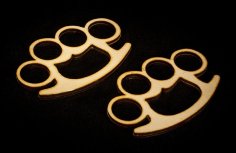 Laser Cut Wooden Knuckles SVG File