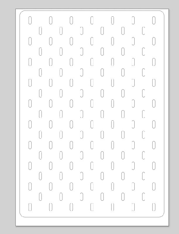 Laser Cut Skadis DinA3 Free Vector Download - 3axis.co - 3D model önizlemesi