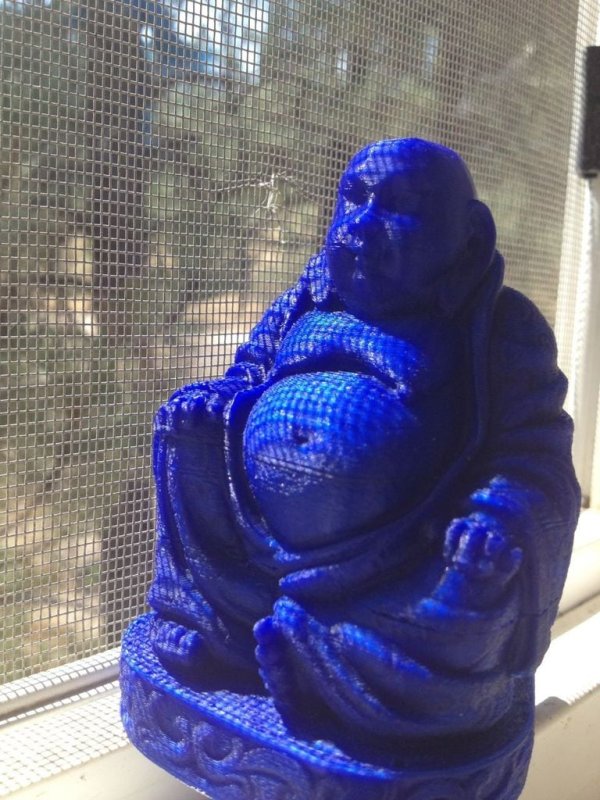 Laughing Buddha (with Flat Base) 3D Printer Model Download Free STL
