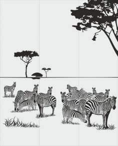 Animals Zebra Sandblast Pattern Free Vector