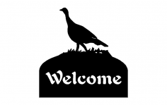 welcome sign turkey dxf File
