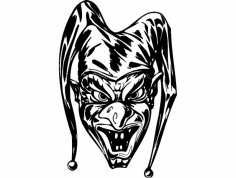 Scary Clown 006 dxf File