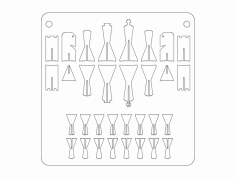 (chess) schach dxf File