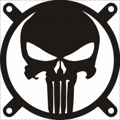 The Punisher Fangrill 120mm X 120mm Free Vector