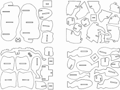 Rhino 3D Puzzle dxf File