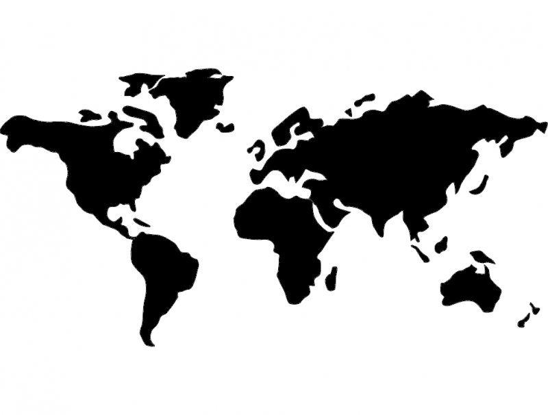 Download Mundo (world map) dxf File Free Download - 3axis.co