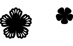 Punched Flower dxf File