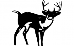 Deer Standing dxf File