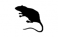 Rat Silhouette dxf File