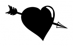 Arrow Heart dxf File