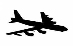 B 52 Aircraft Vector dxf File